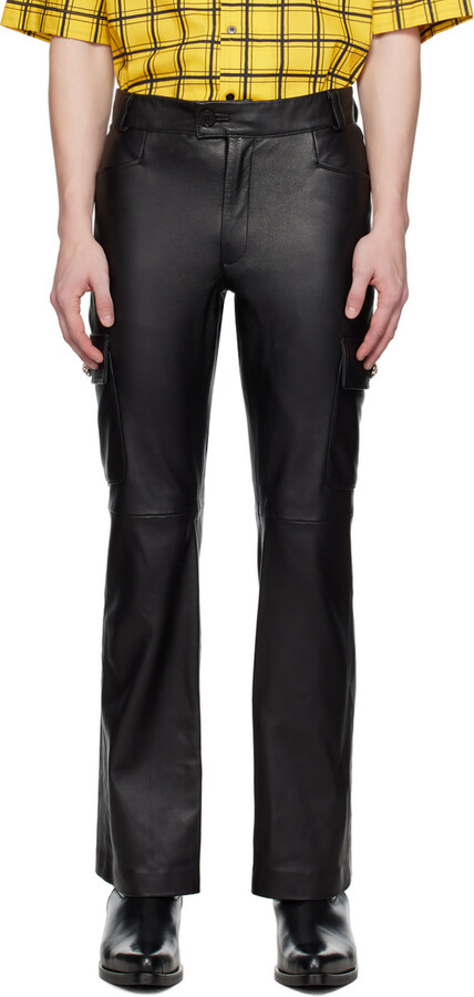 Paneled Leather Trouser – Theophilio