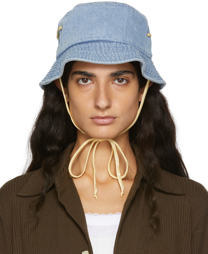 Tanner Fletcher Blue Bob Denim Bucket Hat ShopStyle