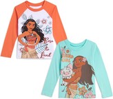 Thumbnail for your product : Disney Moana Girls Long Sleeve 2 Pack T-Shirts (Baby, Toddler & Little Girl Sizes)