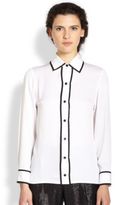 Thumbnail for your product : Alice + Olivia High-Contrast Blouse