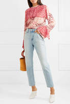 Thumbnail for your product : Mother of Pearl Trinity Pleated Printed Silk-crepe Blouse