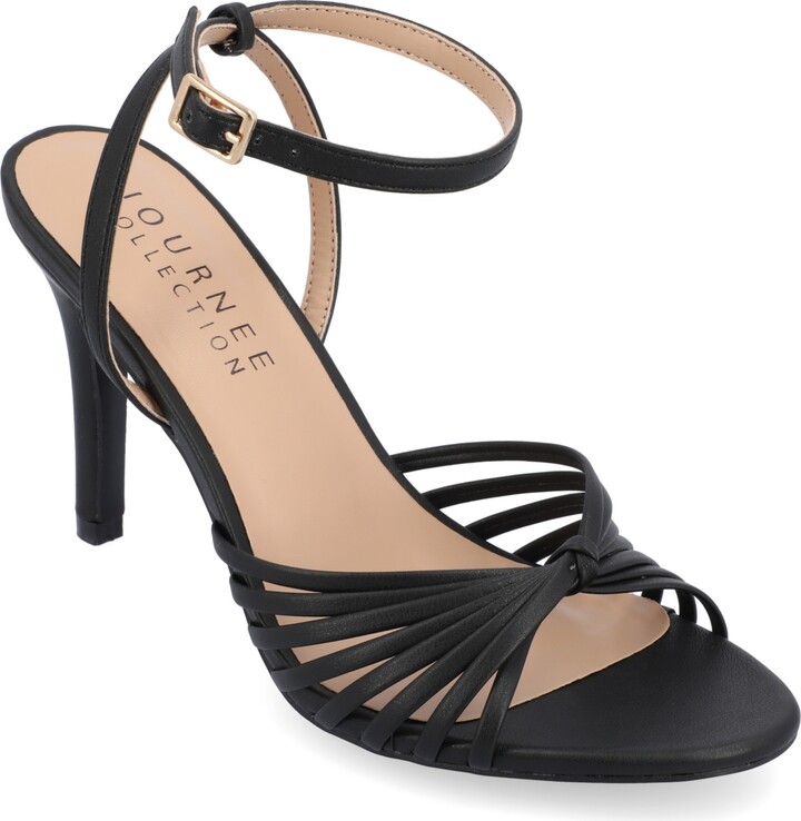 Journee Collection Women's Vanita Stiletto Strappy Dress Sandals