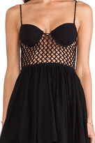 Thumbnail for your product : Indah Frankie Crochet Bustier Cocktail Dress