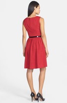 Thumbnail for your product : Ellen Tracy Belted Fit & Flare Dress