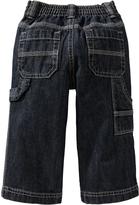 Thumbnail for your product : Old Navy Dark-Wash Painter Jeans for Baby