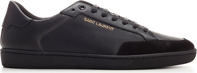 Saint Laurent Court Classic SL/10 Perforated Sneakers - ShopStyle