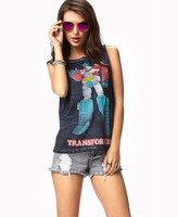 Thumbnail for your product : Forever 21 TransformersTM Muscle Tee
