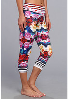 Thumbnail for your product : Pink Lotus Stripe Floral Performance Capri