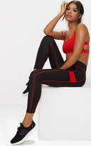 Thumbnail for your product : PrettyLittleThing Grey Panelled Gym Leggings