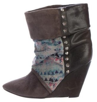 Isabel Marant Suede Wedge Boots