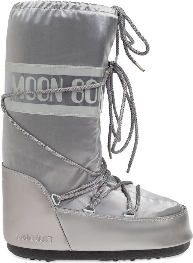 Moon Boot Icon Glance Satin Lace-Up Snow Boots
