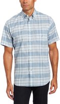 Thumbnail for your product : Nautica Men's Short Sleeve Slub Poplin Plaid Shirt
