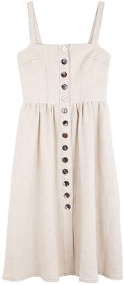 Anoushka Linen Button Up Dress