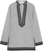 Thumbnail for your product : Tory Burch Tory beaded printed cotton-voile tunic