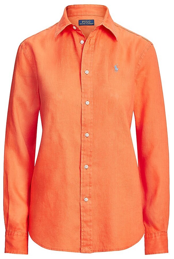 Ralph Lauren Linen Shirt - ShopStyle Long Sleeve Tops