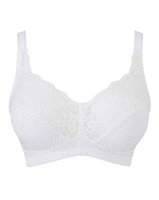 Miss Mary Of Sweden Miss Mary White Cotton Non Wired Bra