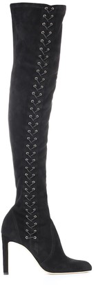 Jimmy Choo Marie 100 suede over-the-knee boots