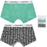 Thumbnail for your product : Calvin Klein Calvin KleinBoys Green & Black Logo Boxer Shorts Set (2 Pack)