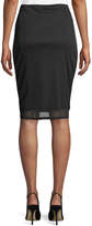 Thumbnail for your product : Glamorous Embroidered Mesh Pencil Skirt