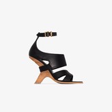 Thumbnail for your product : Alexander McQueen Black No.13 105 Wedge Leather Sandals