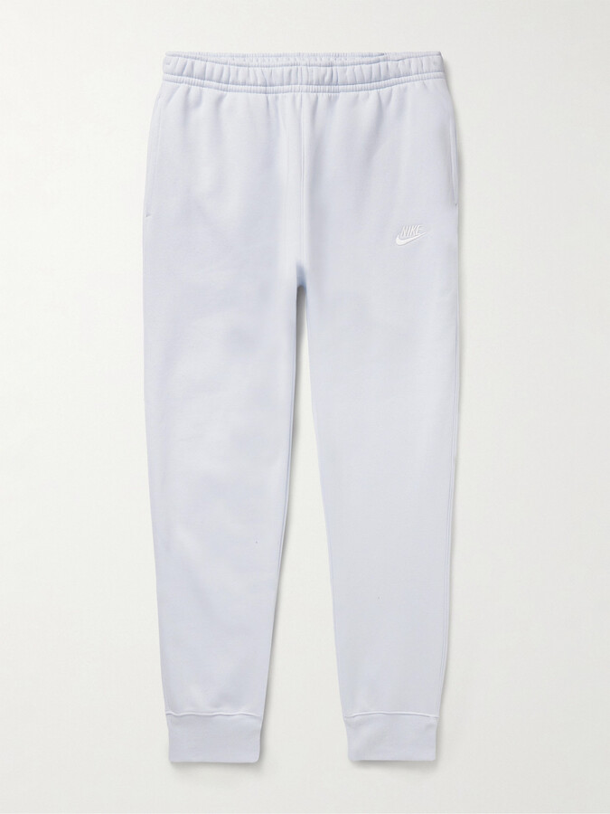 Straight-Leg Cotton-Blend Jersey Sweatpants