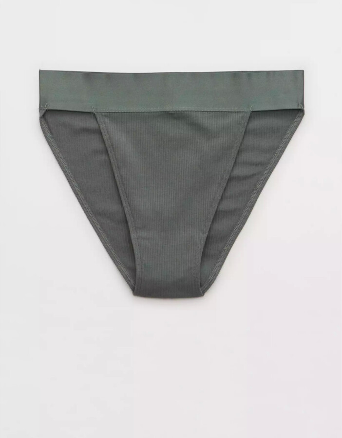 aerie Ribbed Cotton High Cut Cheekiest Underwear ShopStyle Panties