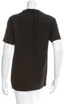 Thumbnail for your product : Tomas Maier Short Sleeve Zipper Detail Top