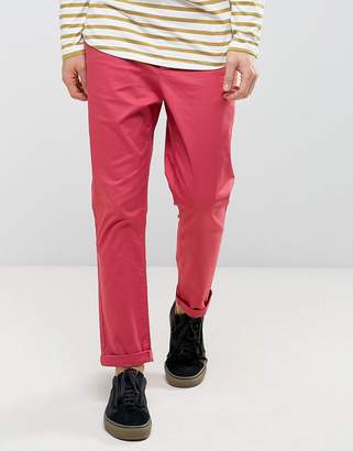 ASOS Tapered Chinos In Red