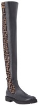 Thumbnail for your product : Fendi FF motif thigh-high boots