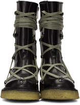 Thumbnail for your product : Rick Owens Black Lace-Up Creeper Boots