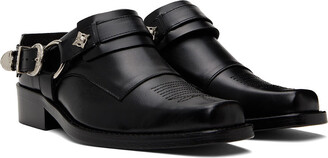 Toga Virilis Black Leather Loafers