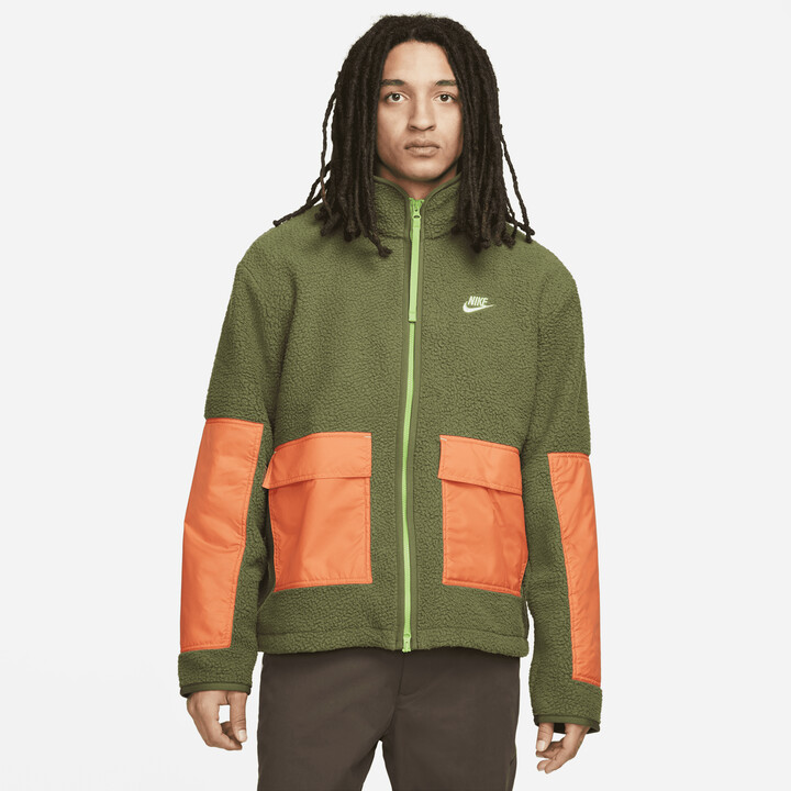 Nike Men's Sportswear Sport Essentials+ Fleece FullZip Jacket in Green