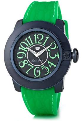 Glam Rock SoBe SB3011 – Ladies Watch – Analogue Quartz – Black Dial – Silicone Wristband – Green
