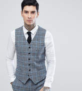 Thumbnail for your product : Heart & Dagger skinny vest in harris tweed in check