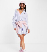 Thumbnail for your product : Polo Ralph Lauren x ASOS exclusive collab oversized shirt dress in light blue