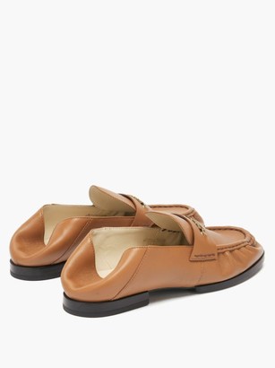 Tod's Collapsible-heel Leather Loafers - Tan Gold