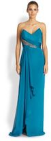 Thumbnail for your product : Notte by Marchesa 3135 Notte by Marchesa Strapless Silk Crepe Gown
