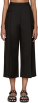 Thumbnail for your product : Alexander Wang Black Wool Cropped Trousers