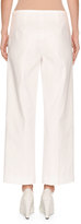 Thumbnail for your product : Piazza Sempione Amandine Wide-Leg Cropped Pants, White