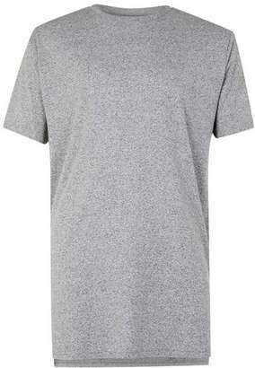 Topman Grey Salt and Pepper Longline T-Shirt