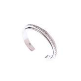 Thumbnail for your product : Karen Millen Silver & crystal diagonal cuff