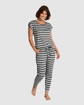 Thumbnail for your product : Deshabille Women's Grey Pyjamas - Emily Cropped PJ Set