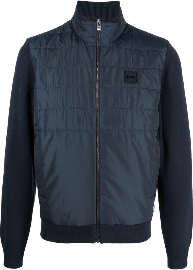 HUGO BOSS Quilted Zip-Up Bomber Jacket - ShopStyle