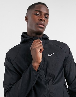 Nike Running Essentials jacket in black - ShopStyle