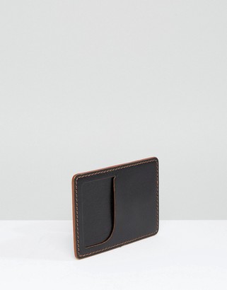 ASOS Leather Card Holder With Contrast