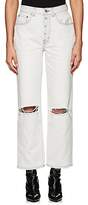 Thumbnail for your product : ADAPTATION Women's Distressed Wide-Leg Crop Jeans - White