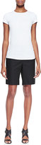 Thumbnail for your product : Lafayette 148 New York Metro Stretch Four-Pocket Bermuda Shorts, Black