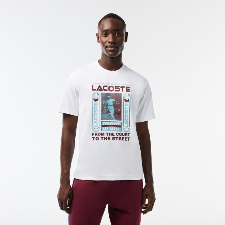 Lacoste Men's Relaxed Fit Print T-Shirt - ShopStyle Long Sleeve Shirts