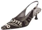 Thumbnail for your product : Giuseppe Zanotti Patterned Slingback Pumps Black Patterned Slingback Pumps