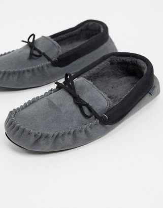 Mens Fur Lined Slippers | Shop the world's largest collection of fashion |  ShopStyle UK